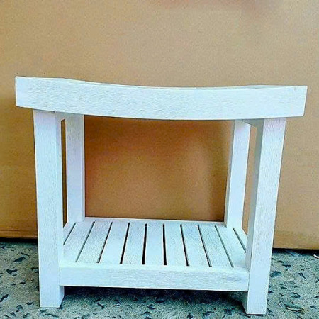 50-249845 White : Ghế Đôn , Ghế Tắm - Màu Trắng